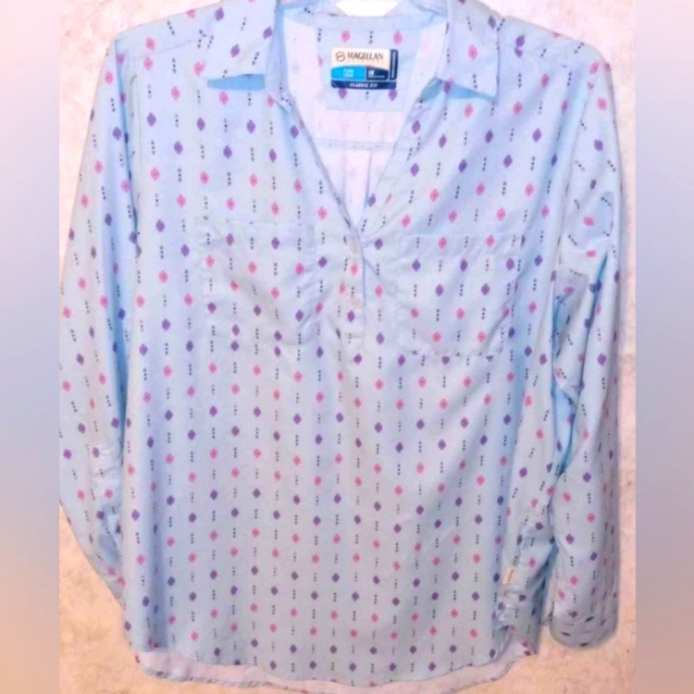 Women's Magellan long sleeve blouse.